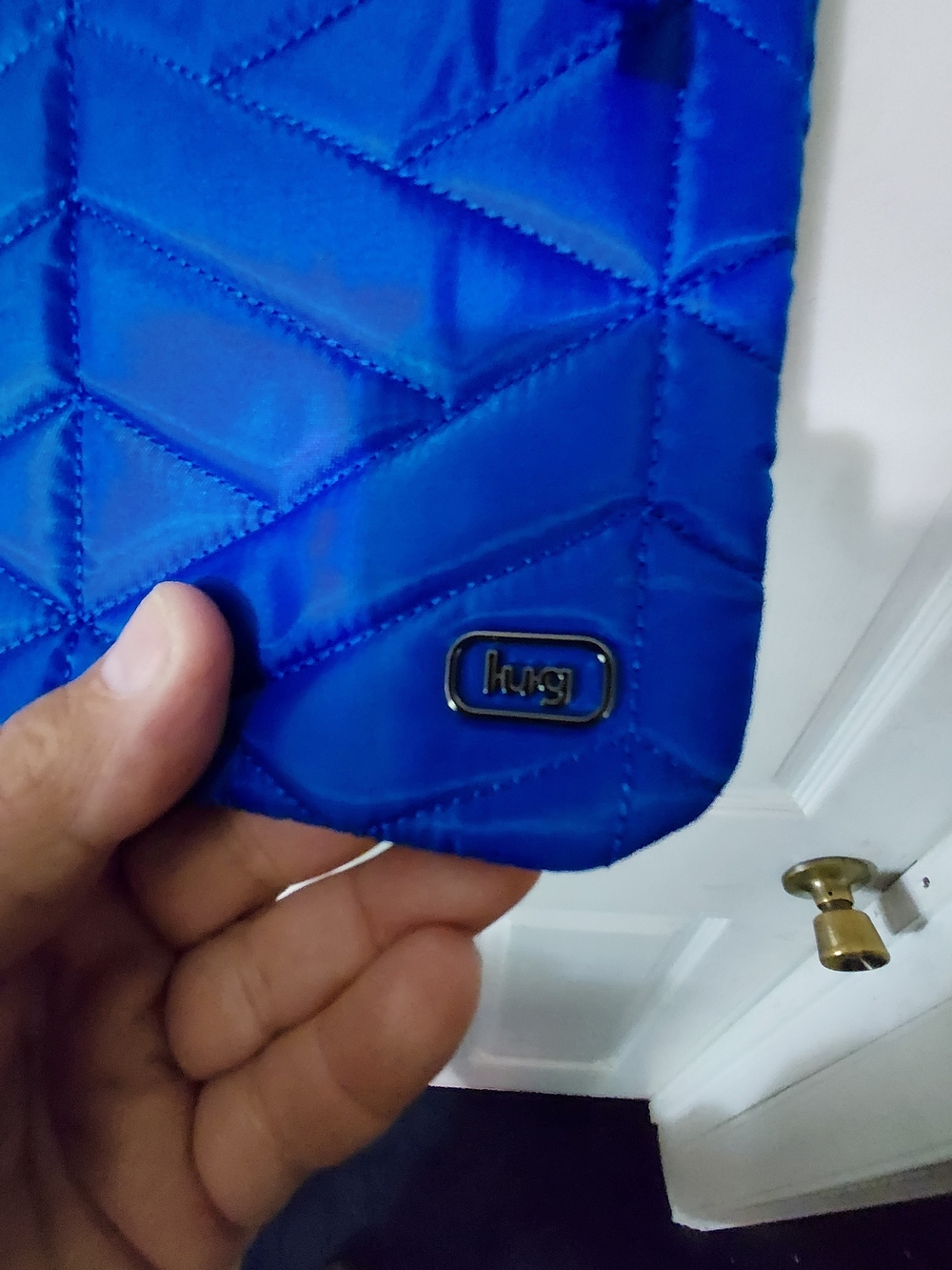 lug Blue Quilted Crossbody Bag - Picture 3 of 6
